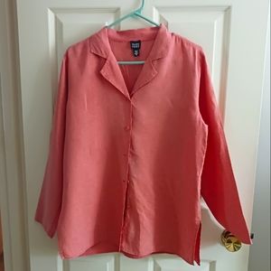 Eileen Fischer 100% Linen Blouse